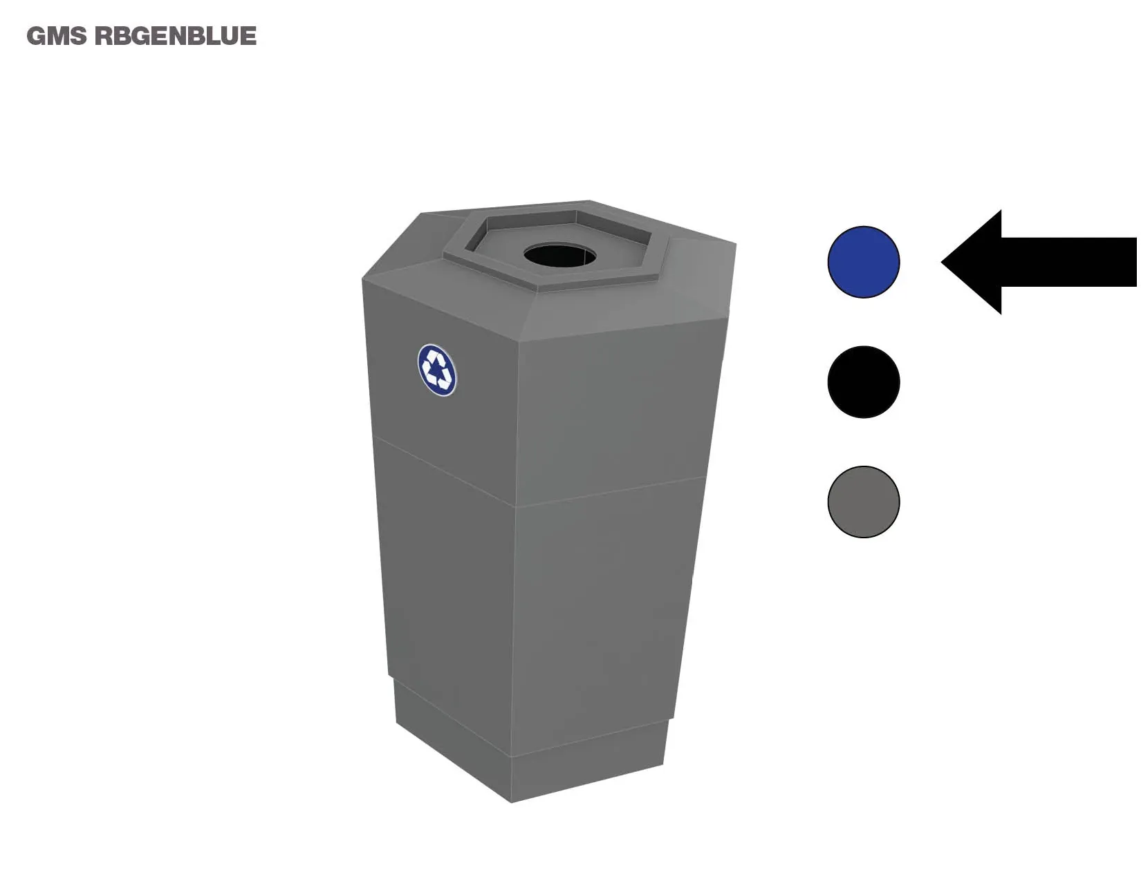 Gorrie&#x20;RCP&#x20;Hexagon&#x20;Recycle&#x20;Bin